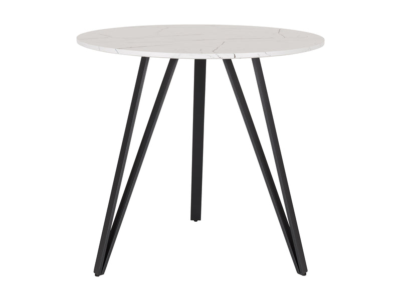 white marble Small Round Dining Table Ezra Collection product image by CorLiving