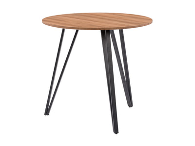 brown Small Round Dining Table Ezra Collection product image by CorLiving#color_brown