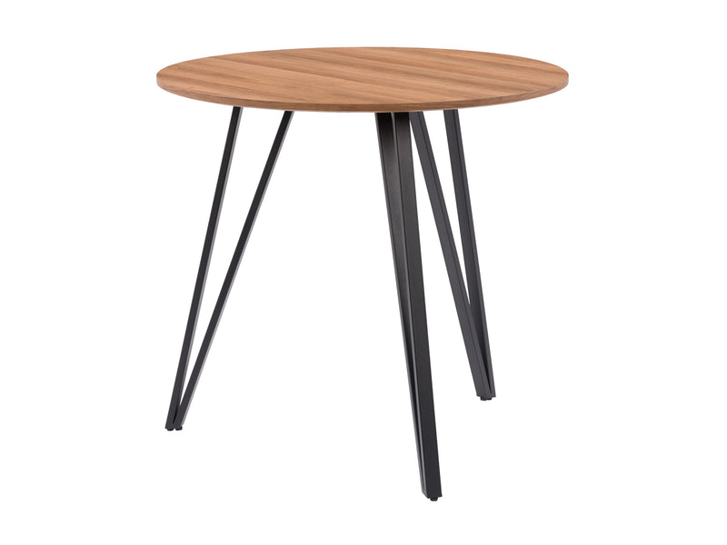 brown Small Round Dining Table Ezra Collection product image by CorLiving