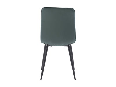 teal grey Velvet Upholstered Dining Chairs, Set of 2 Nash Collection product image by CorLiving#color_nash-teal-grey-velvet