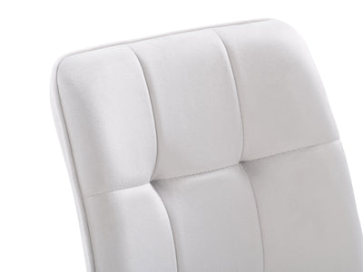 light grey Velvet Upholstered Dining Chairs, Set of 2 Nash Collection detail image by CorLiving#color_nash-light-grey-velvet