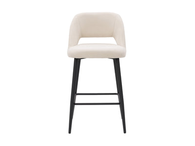 cream Velvet Bar Stools Set of 2 Talia Collection product image by CorLiving#color_cream