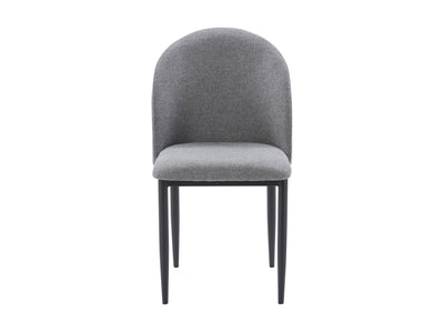 grey Curved Dining Chairs, Set of 2 Nyla Collection product image by CorLiving#color_grey