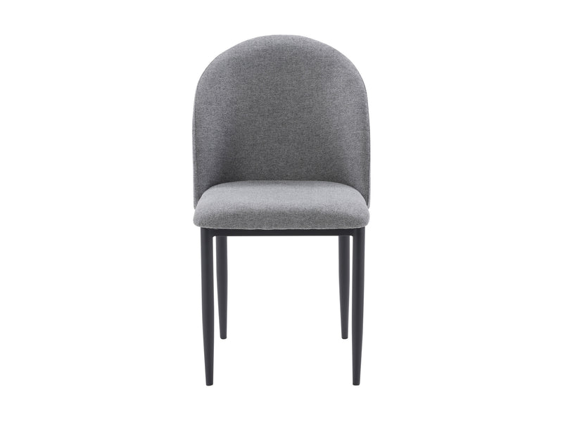 grey Curved Dining Chairs, Set of 2 Nyla Collection product image by CorLiving