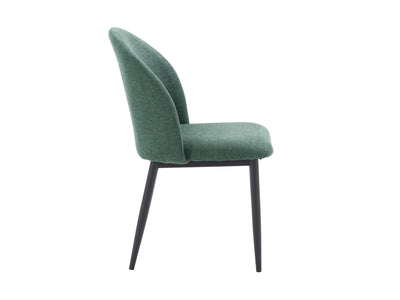 dark green Curved Dining Chairs, Set of 2 Nyla Collection product image by CorLiving#color_dark-green