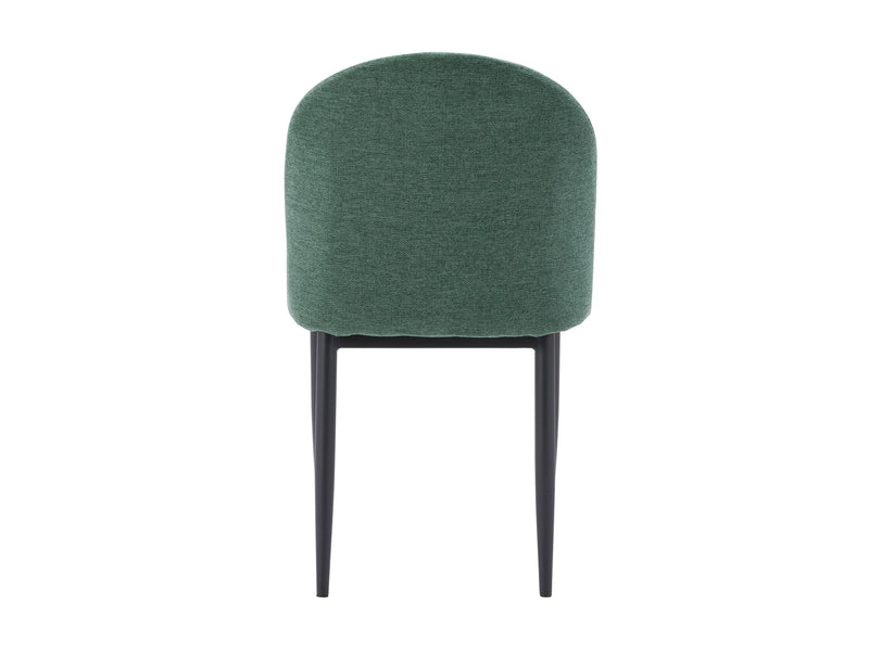 dark green Curved Dining Chairs, Set of 2 Nyla Collection product image by CorLiving