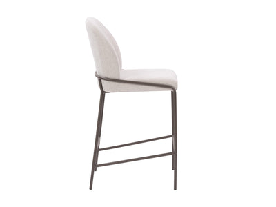 light grey Metal Bar Stool Blakeley Collection product image by CorLiving#color_blakeley-light-grey