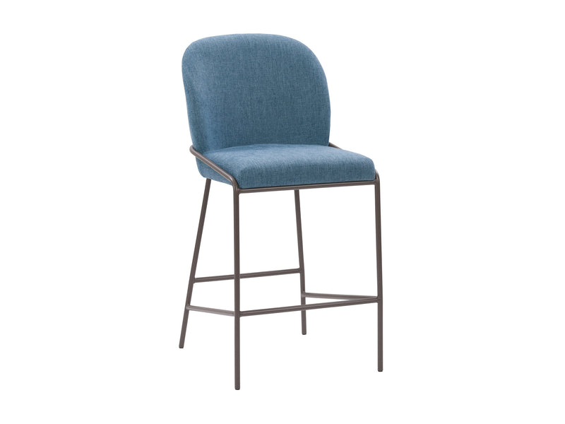 blue Metal Bar Stool Blakeley Collection product image by CorLiving