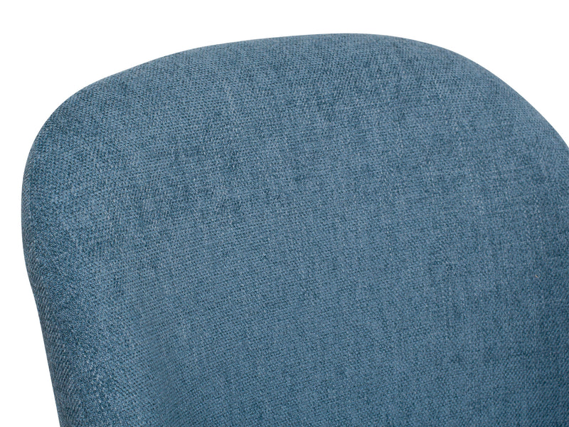 blue High Back Upholstered Dining Chairs, Set of 2 Blakeley Collection detail image by CorLiving