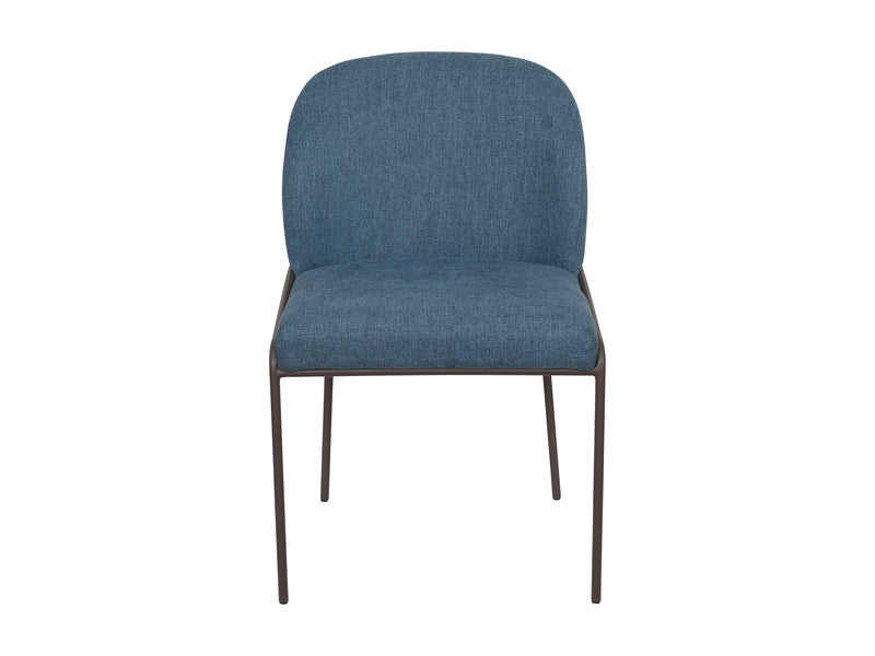 blue High Back Upholstered Dining Chairs, Set of 2 Blakeley Collection product image by CorLiving