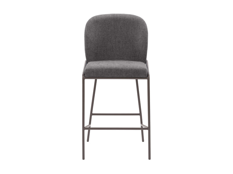 dark grey Metal Bar Stool Blakeley Collection lifestyle scene by CorLiving