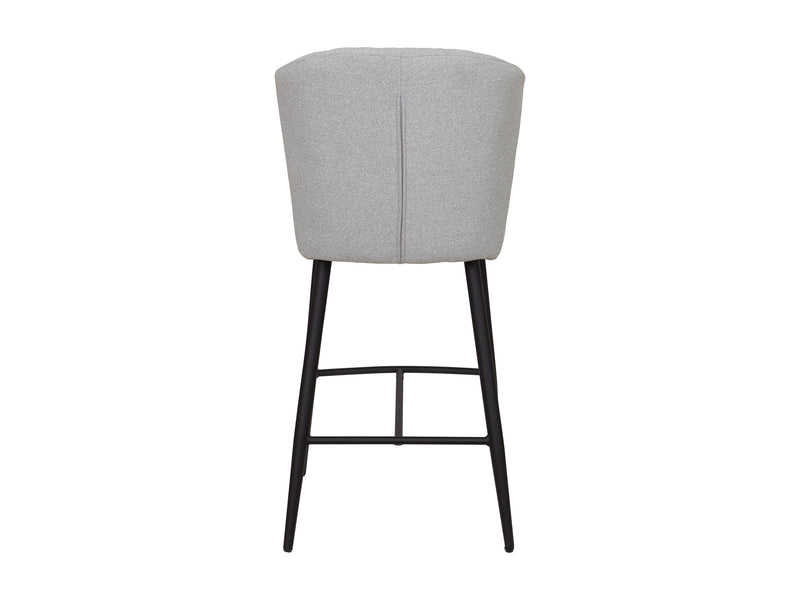 light grey Metal Bar Stools Set of 2 Jasper Collection product image by CorLiving