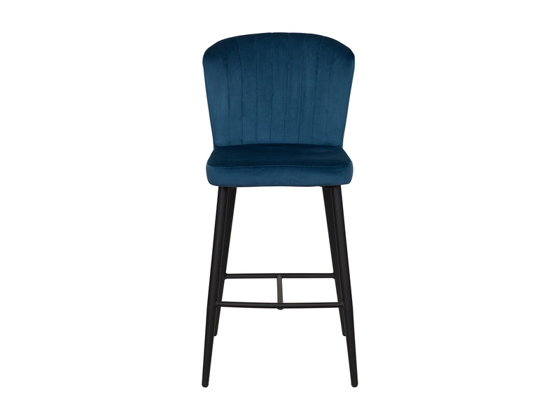 navy blue Metal Bar Stools Set of 2 Jasper Collection product image by CorLiving