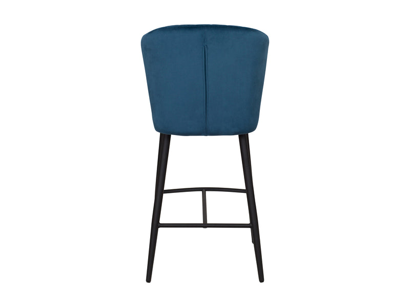 navy blue Metal Bar Stools Set of 2 Jasper Collection product image by CorLiving