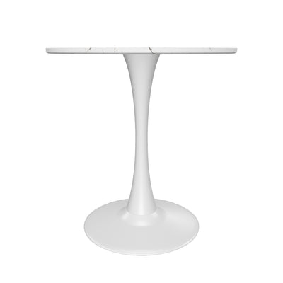 white Round Marbled Bistro Table 35" Cole Collection augmented reality AR imge by CorLiving#color_white-marble
