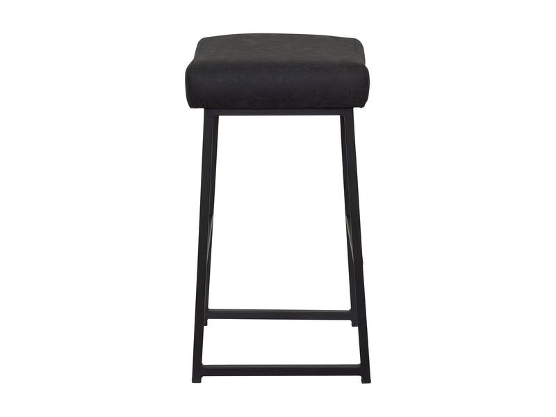 black Backless Bar Stools Set of 2 Milo Collection product image by CorLiving
