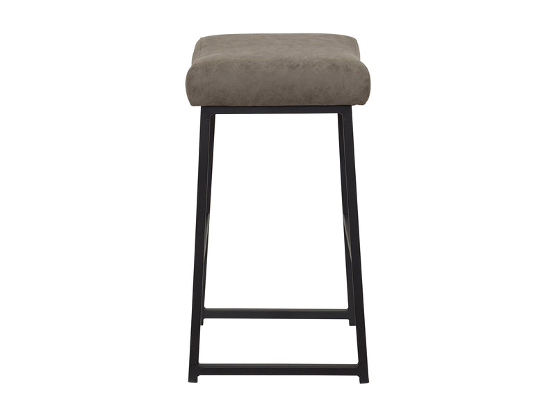 grey taupe Backless Bar Stools Set of 2 Milo Collection product image by CorLiving