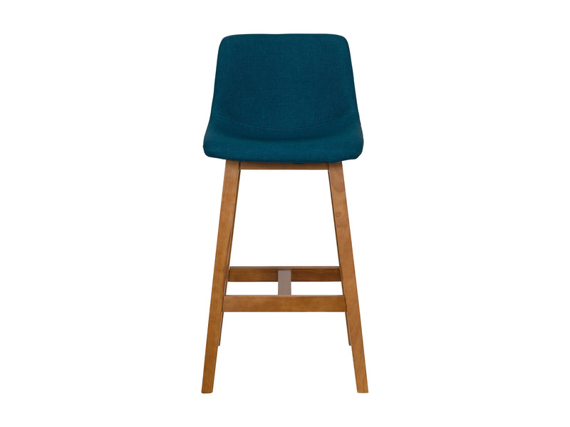 blue Wood Bar Stools Set of 2 Nora Collection product image by CorLiving