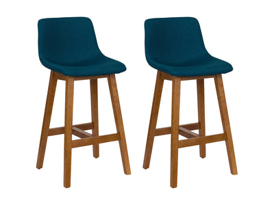 blue Wood Bar Stools Set of 2 Nora Collection product image by CorLiving#color_blue