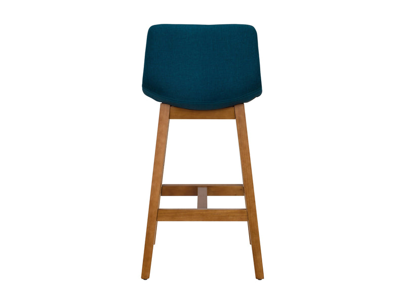 blue Wood Bar Stools Set of 2 Nora Collection product image by CorLiving