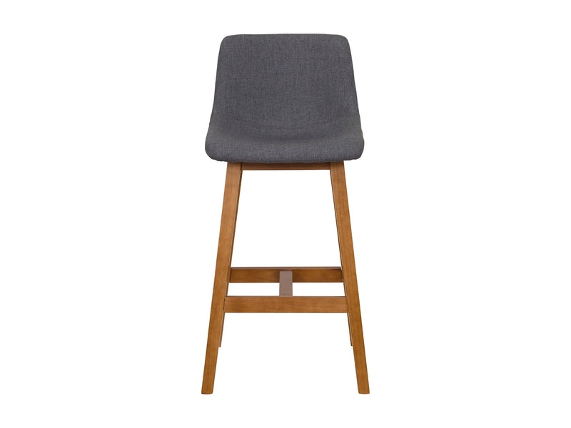 grey Wood Bar Stools Set of 2 Nora Collection product image by CorLiving