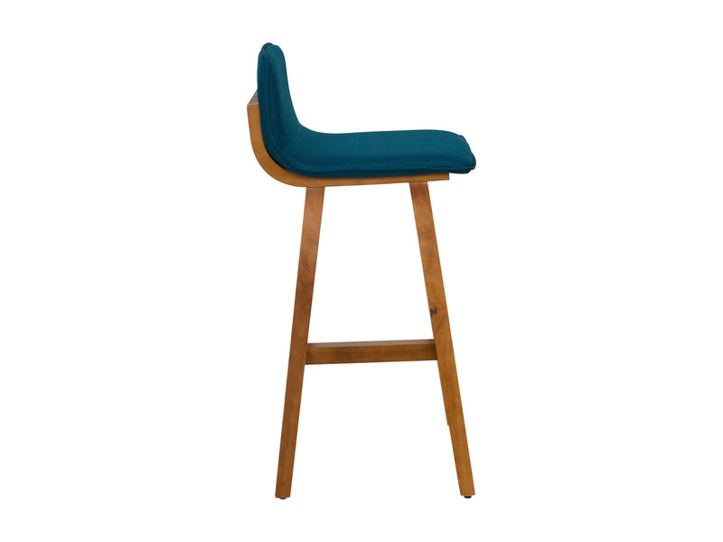 blue Wooden Bar Stools Set of 2 Bennett Collection product image by CorLiving