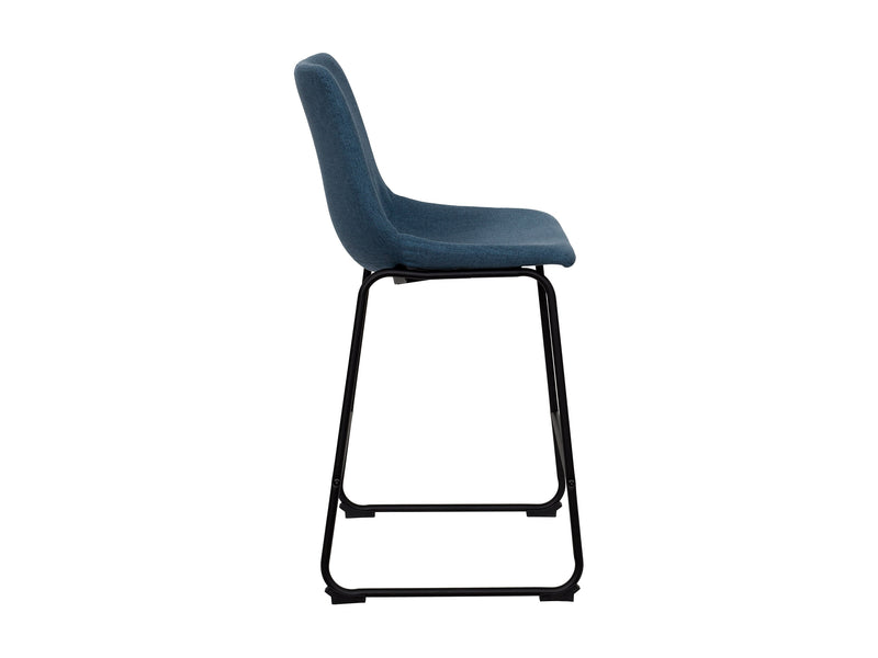 blue Upholstered Bar Stools Asahi Collection product image by CorLiving