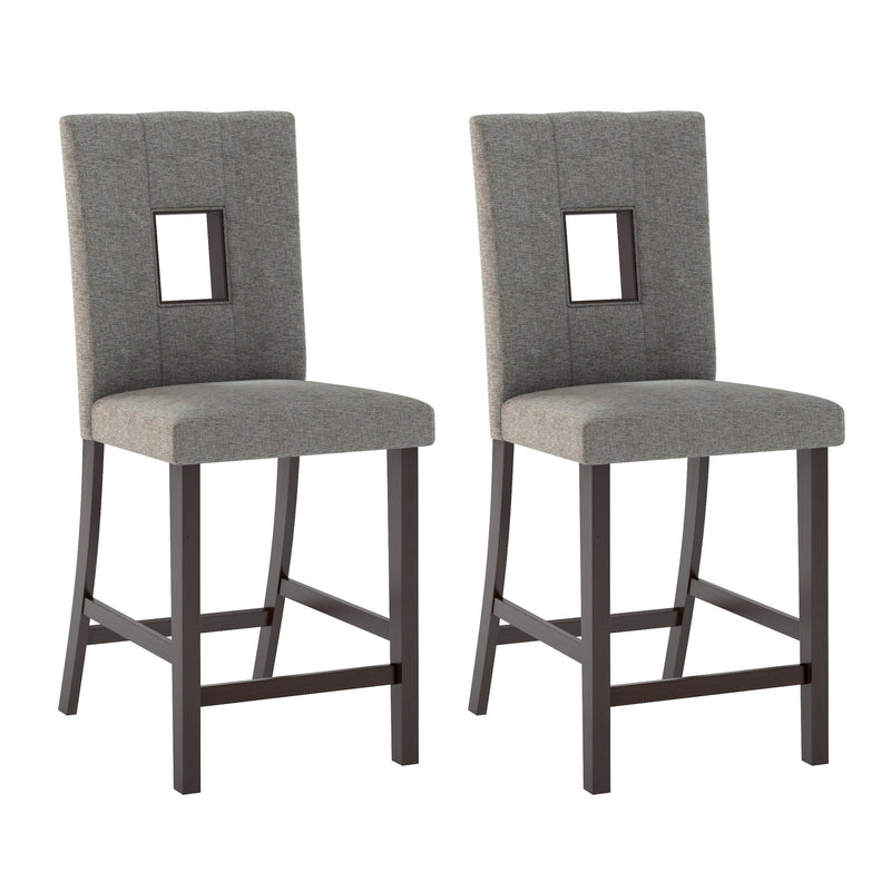 grey Counter Height Dining Chairs Set of 2 Rae Collection product image by CorLiving