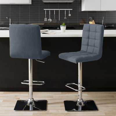 blue grey High Back Bar Stools Set of 2 Quinn Collection lifestyle scene by CorLiving#color_blue-grey