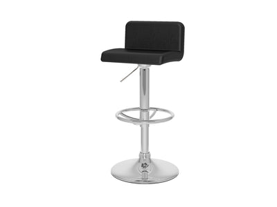 black Low Back Bar Stools Set of 2 Atlas Collection product image by CorLiving#color_black