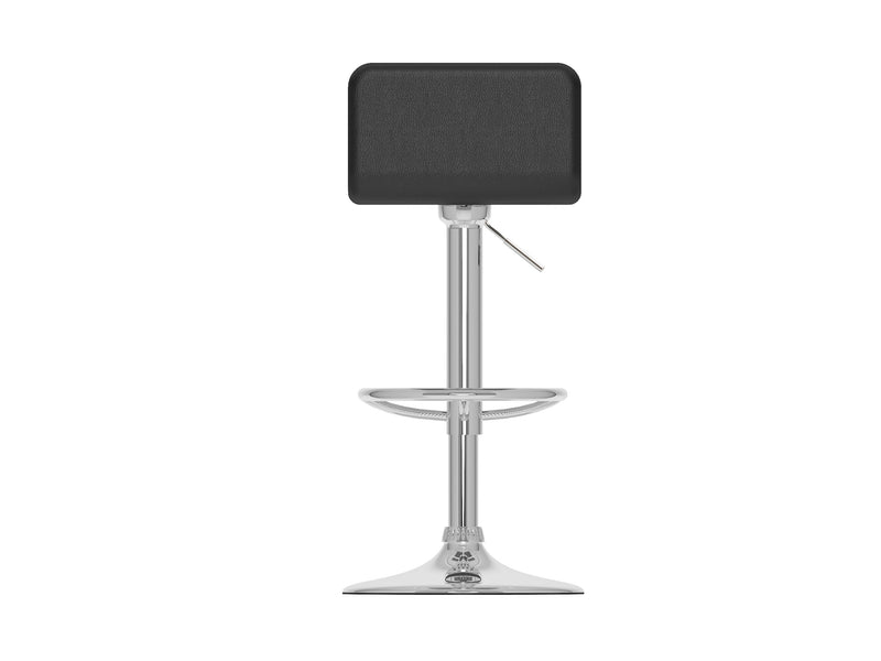 black Low Back Bar Stools Set of 2 Atlas Collection product image by CorLiving