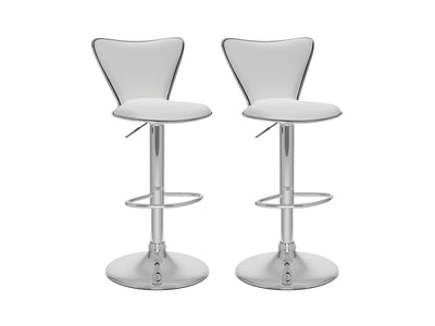 white Swivel Bar Stools Set of 2 Kayden Collection product image by CorLiving#color_white