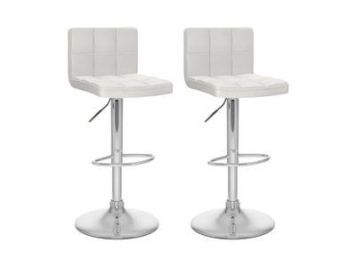 white Swivel Bar Stools Set of 2 Zion Collection product image by CorLiving#color_white