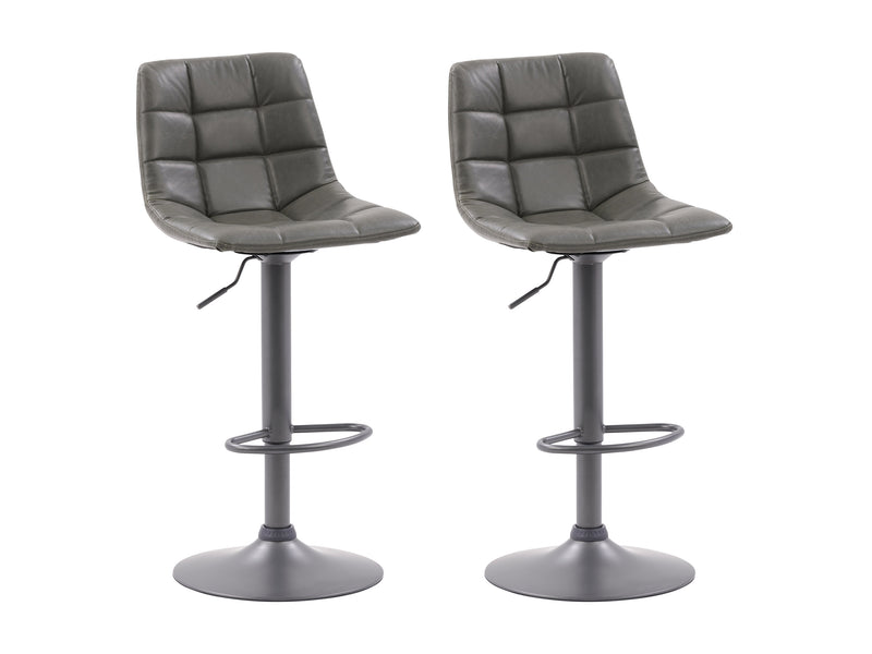 grey Swivel Bar Stools Set of 2 Palmer Collection product image by CorLiving