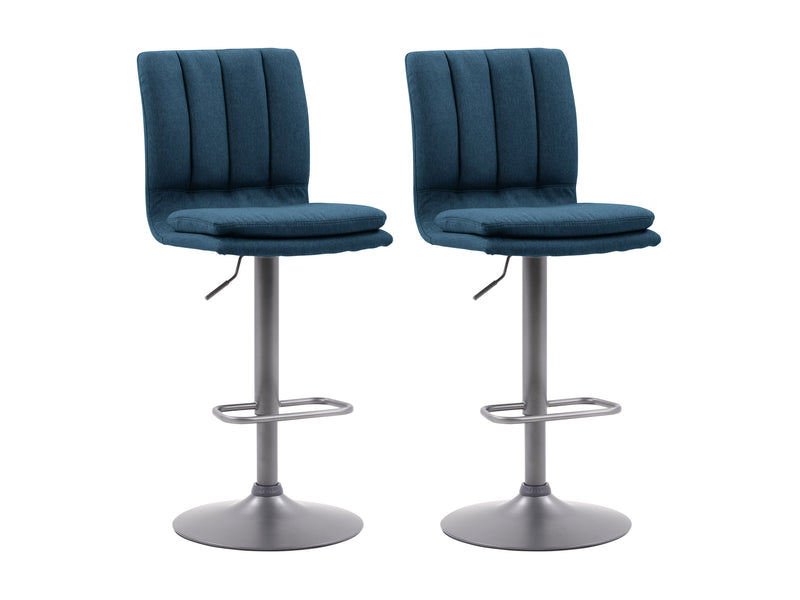 blue Swivel Bar Stools Set of 2 Preston Collection product image by CorLiving