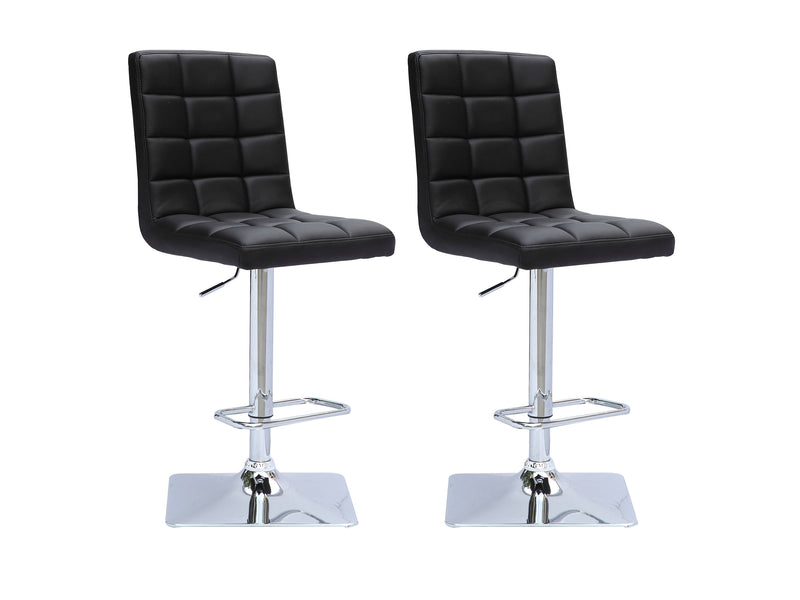 black High Back Bar Stools Set of 2 Xavier Collection product image by CorLiving