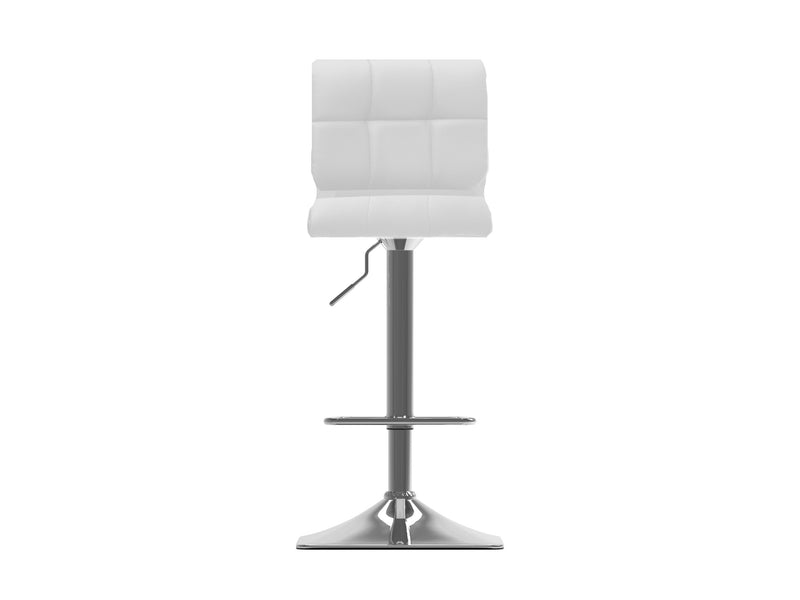 white Tufted Bar Stools Set of 2 Hudson Collection product image by CorLiving