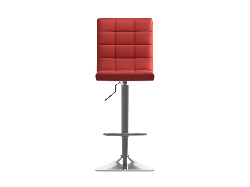 red High Back Bar Stools Set of 2 Xavier Collection product image by CorLiving