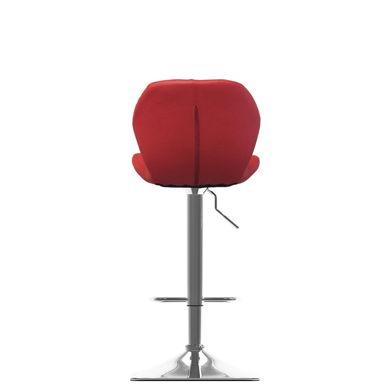 red Bar Stools with Backs Set of 2 Mateo Collection product image by CorLiving