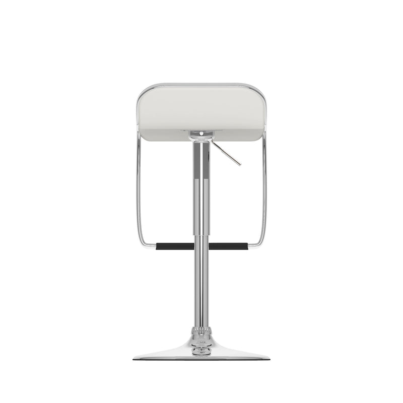 white Low Back Bar Stools Set of 2 Elias Collection product image by CorLiving