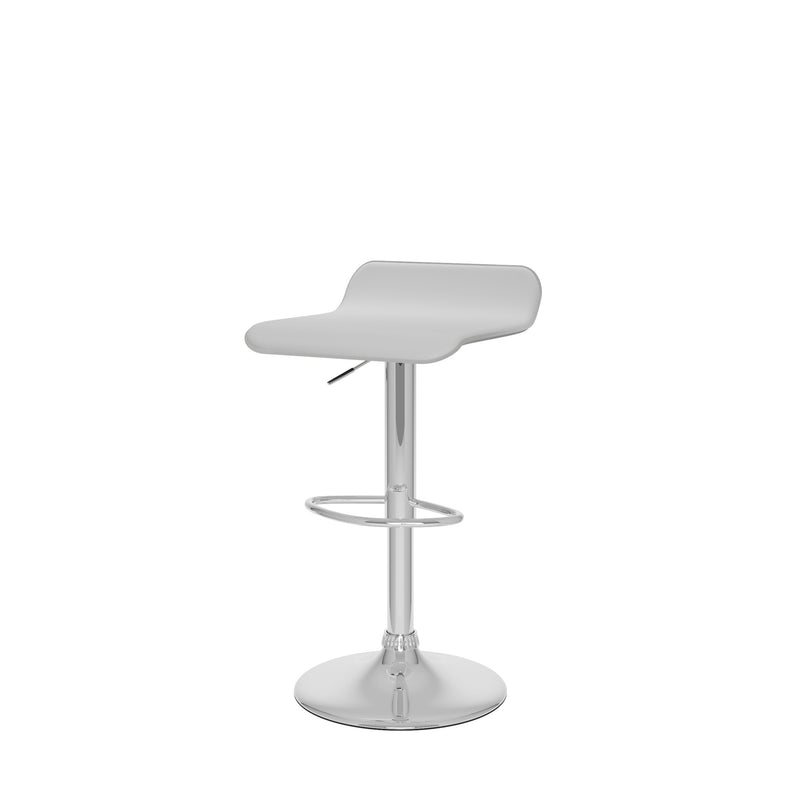 white Low Back Bar Stools Set of 2 Theo Collection product image by CorLiving