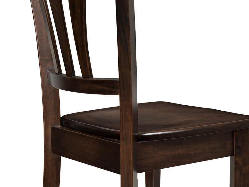 Dillon Cappuccino Solid Wood Dining Chairs, Set of 2 detail image