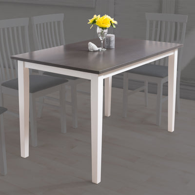 Grey and White Dining Table Michigan Collection lifestyle scene by CorLiving#color_grey-and-white