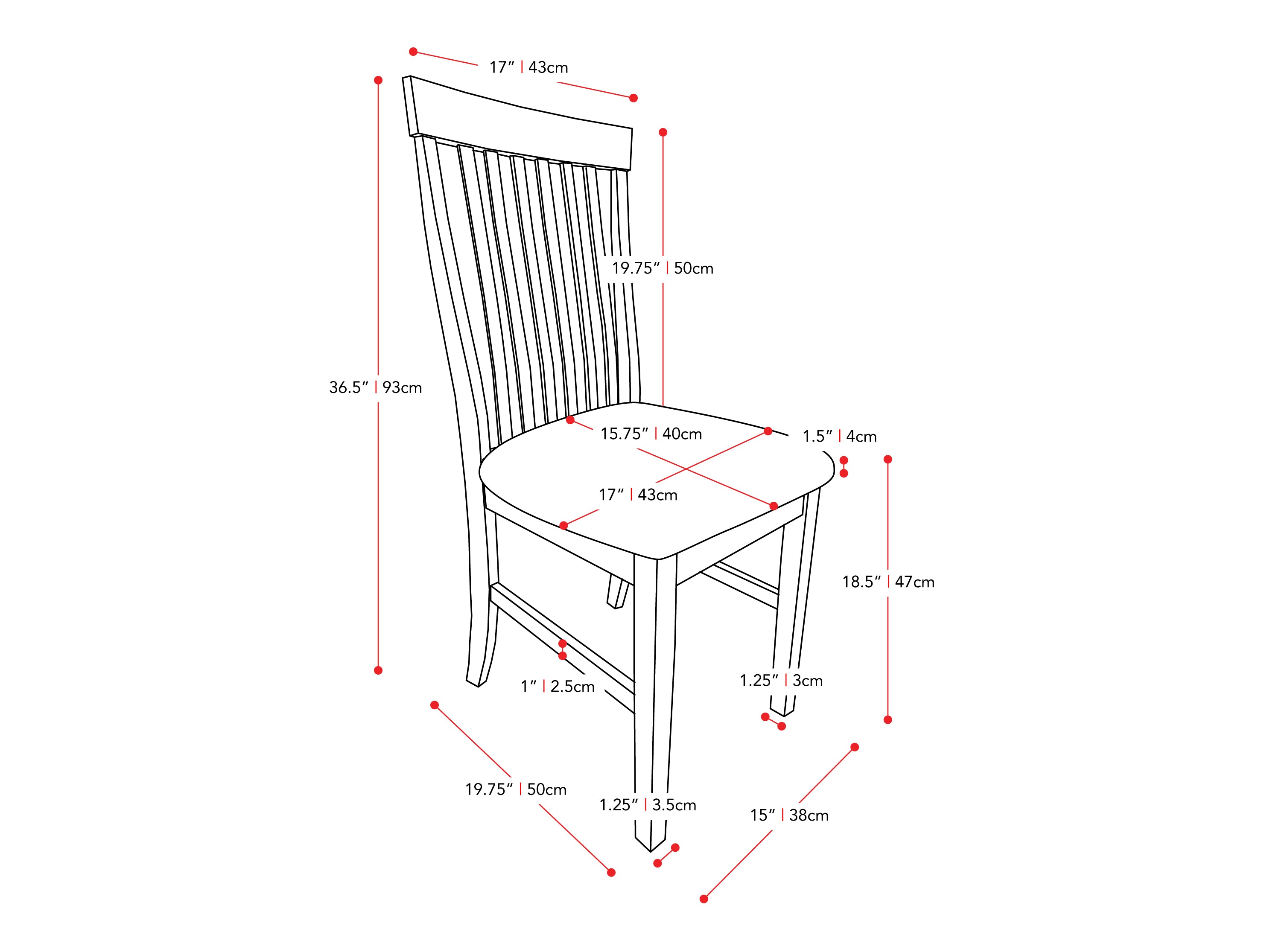 Grey and White Dining Set, 5pc Michigan Collection measurements diagram by CorLiving#color_michigan-grey-and-white