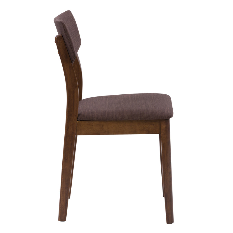Walnut Dining Chairs, Set of 2 Branson Collection product image by CorLiving