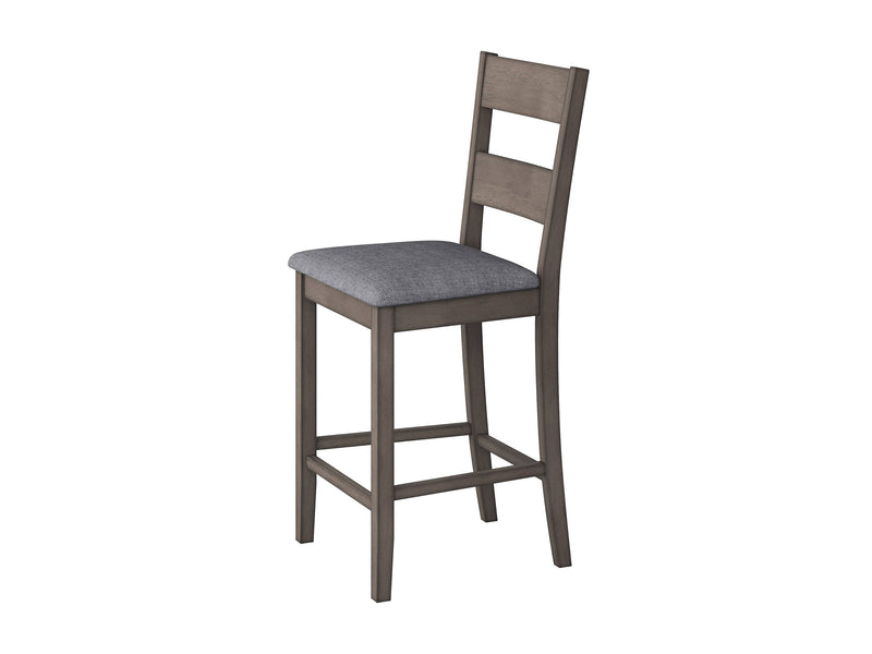 washed grey Counter Height Dining Chairs, Set of 2 Tuscany Collection product image by CorLiving
