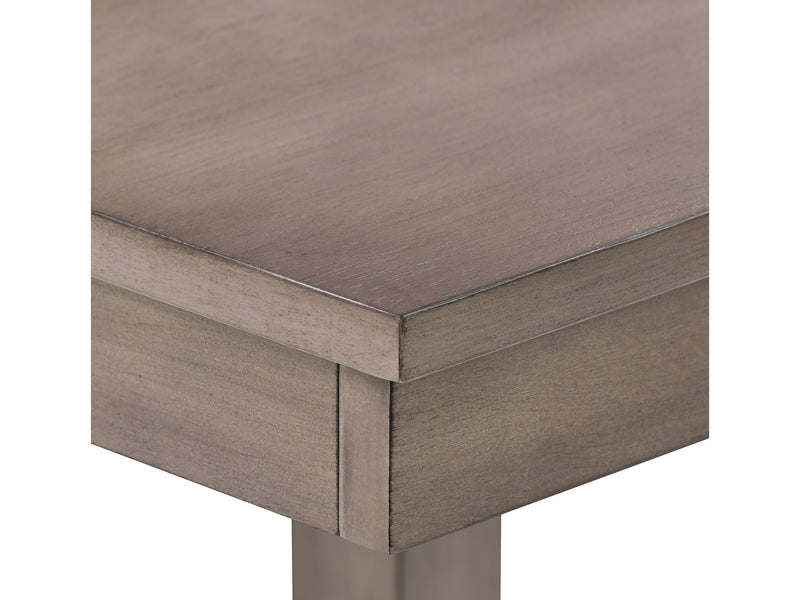 washed grey Counter Height Dining Table Tuscany Collection detail image by CorLiving