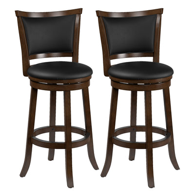 black Bar Height Bar Stools Set of 2 Wesley Collection product image by CorLiving#color_black
