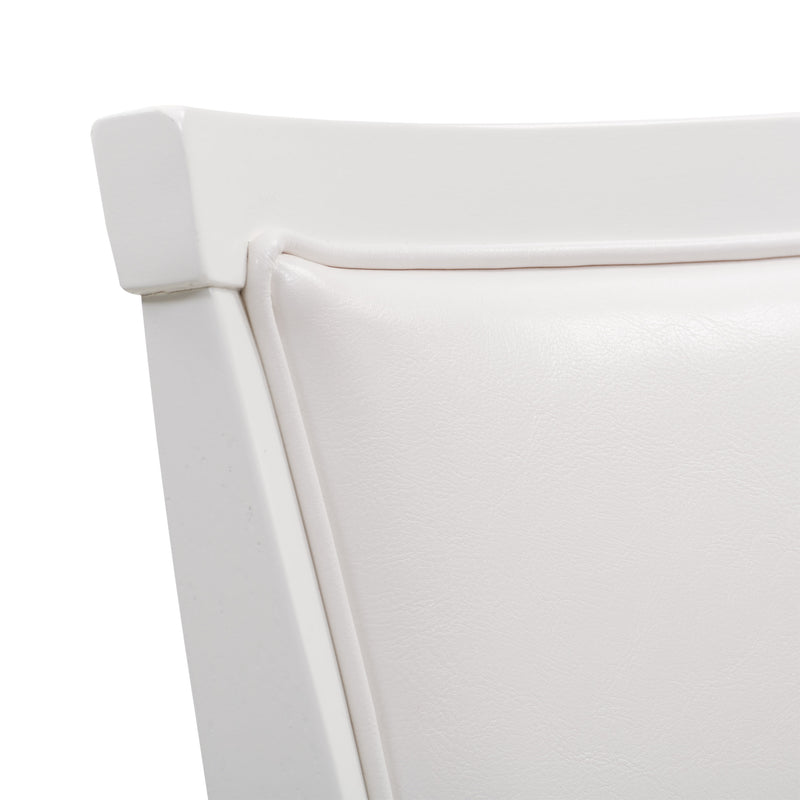 white Bar Height Bar Stools Set of 2 Wesley Collection detail image by CorLiving