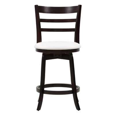 white Wood Bar Stool Counter Height Woodgrove Collection product image by CorLiving#color_white